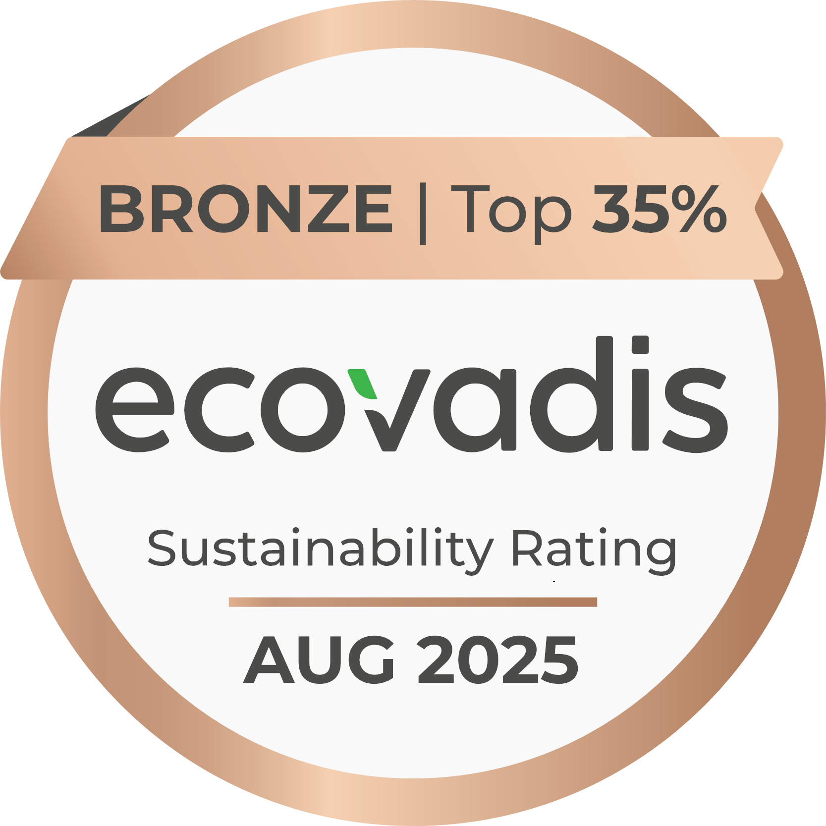 EcoVadis Medaille August 2025